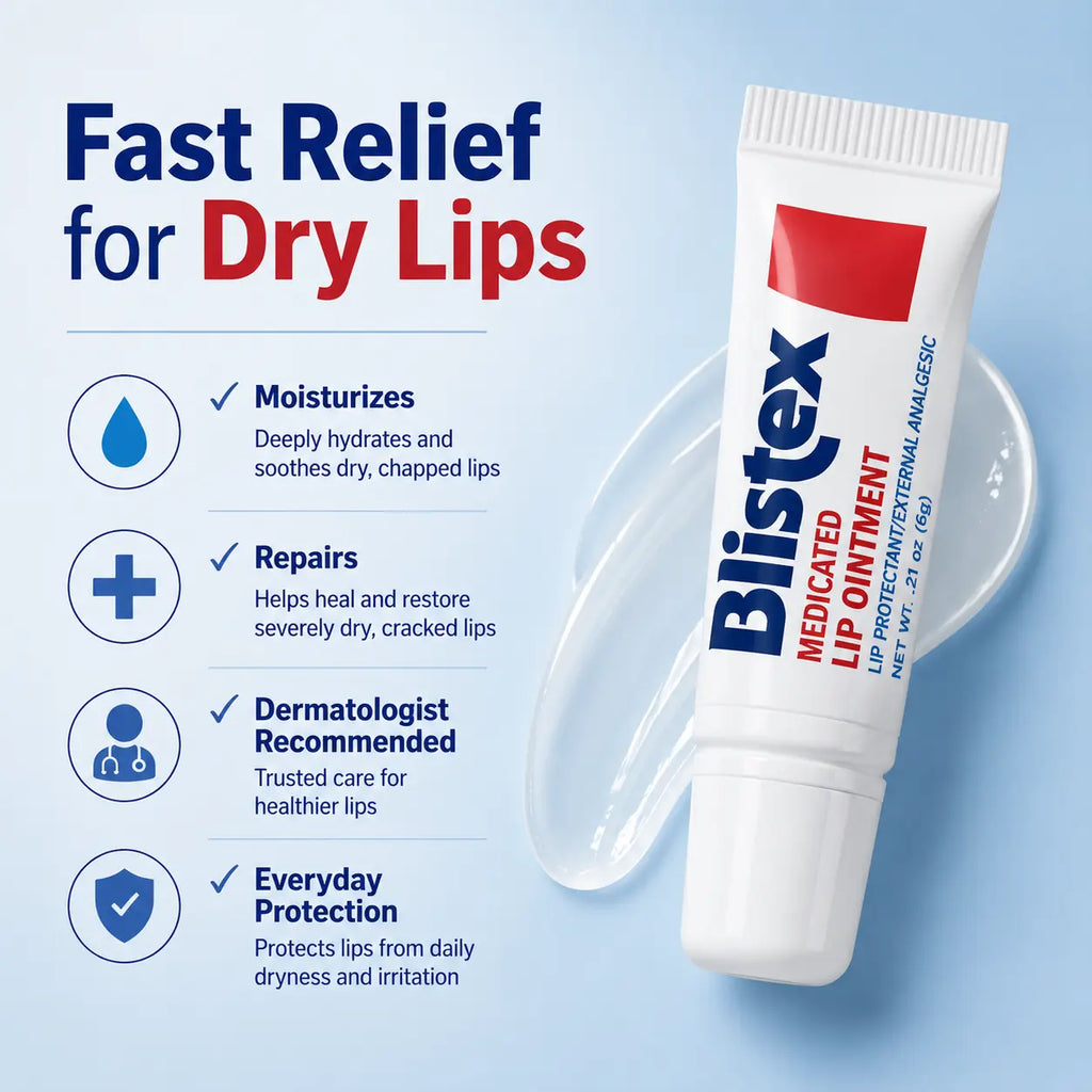 Blistex Medicated Lip Ointment 3-Pack (3 × 6g Tubes)