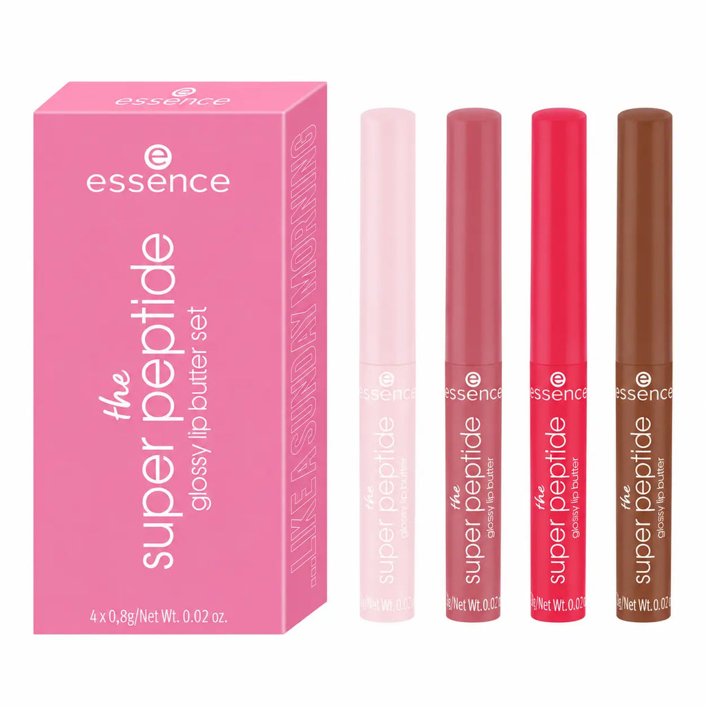 Essence The Super Peptide Glossy Lip Butter Set (4-Piece)