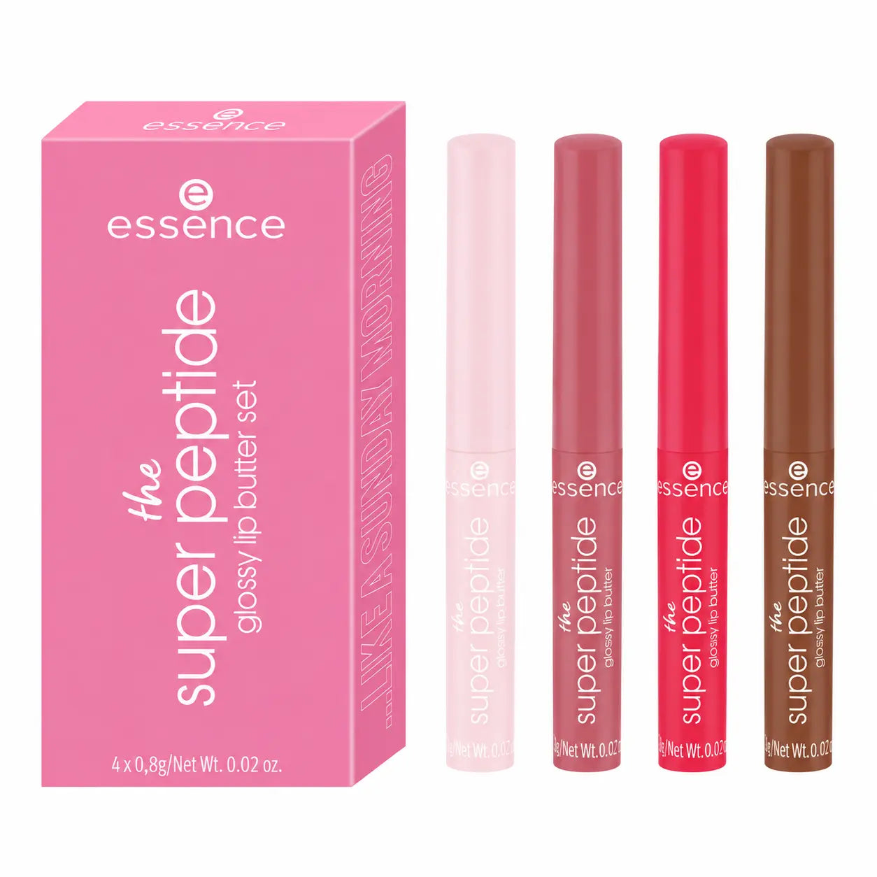 Essence The Super Peptide Glossy Lip Butter Set (4-Piece)