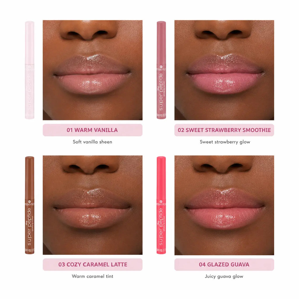 Essence The Super Peptide Glossy Lip Butter Set (4-Piece)