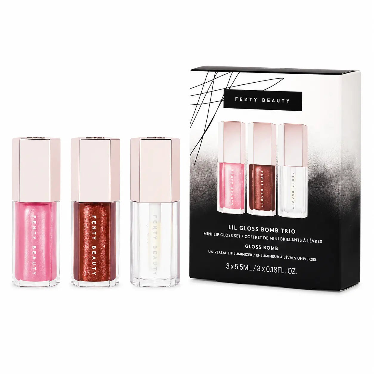 Fenty Beauty Lil Gloss Bomb Trio (3 × Mini Lip Luminizers)