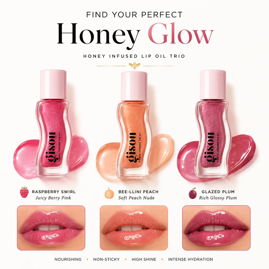 Gisou Honey Infused Lip Oil Trio
