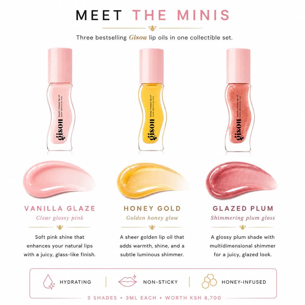 Gisou The Mini Lip Collectibles Set (3-minis)