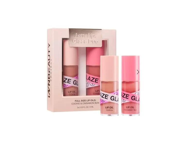 InnBeauty Get Glazed Lip Duo (Cookie + Cinnamon Bun)