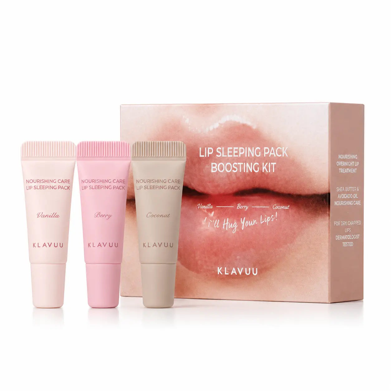 KLAVUU Lip Sleeping Pack Boosting Kit (3 Mini Lip Masks)