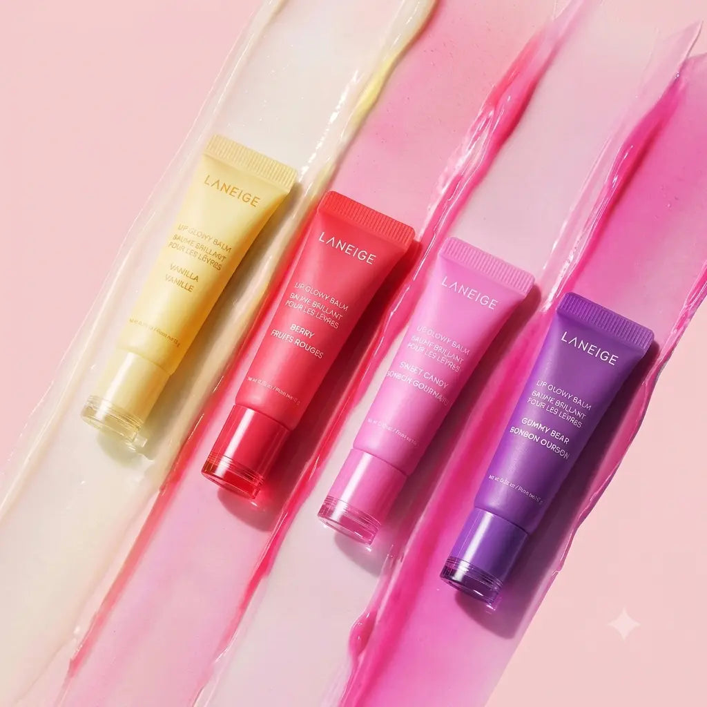 LANEIGE Mini Lip Glowy Balm Set (4 × 5g)