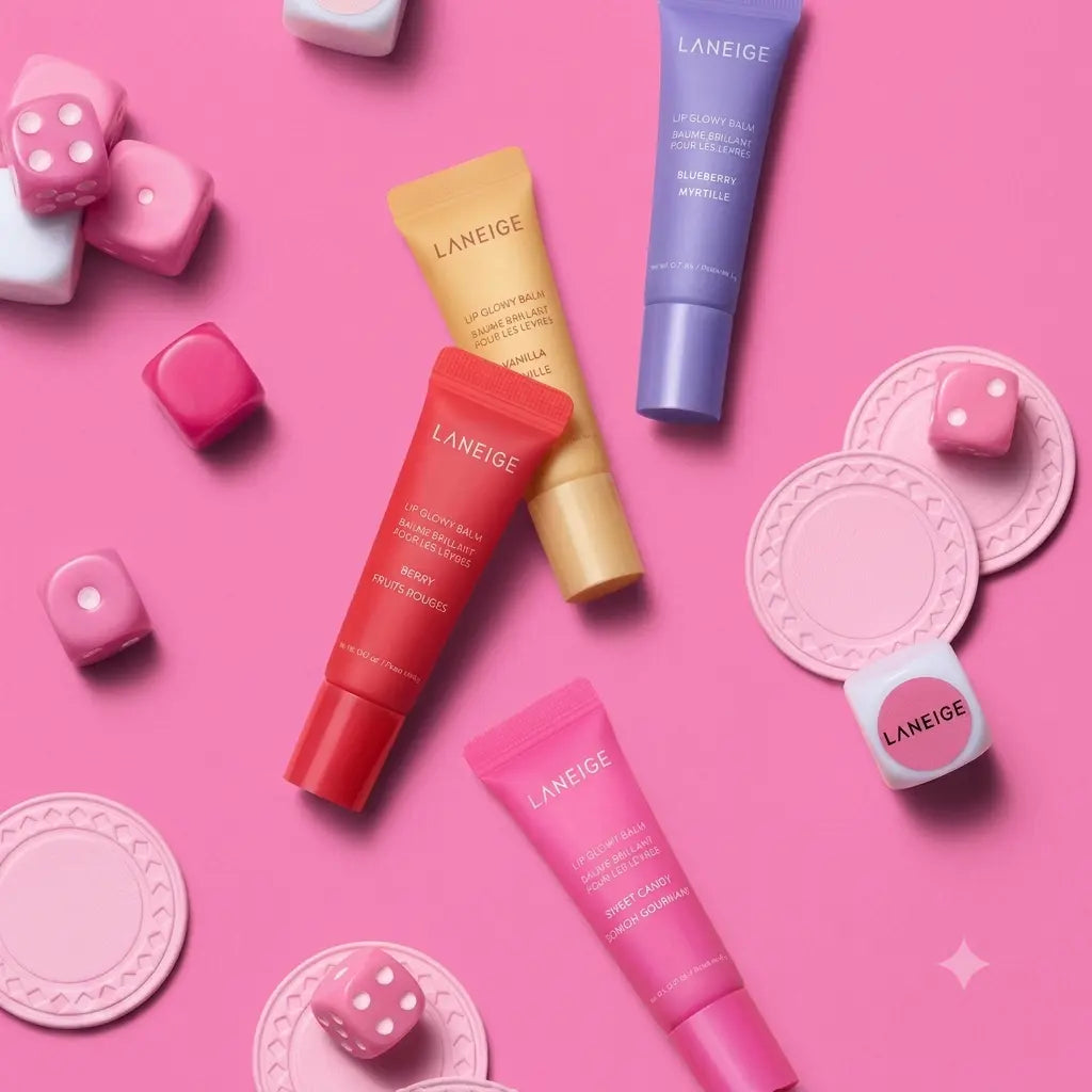LANEIGE Mini Lip Glowy Balm Set (4 × 5g)