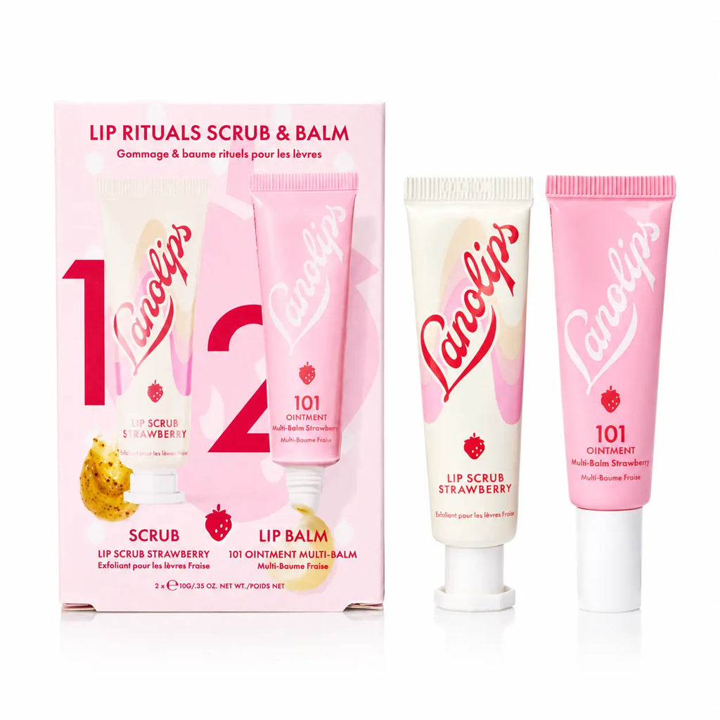 Lanolips Lip Rituals Scrub & Balm Strawberry