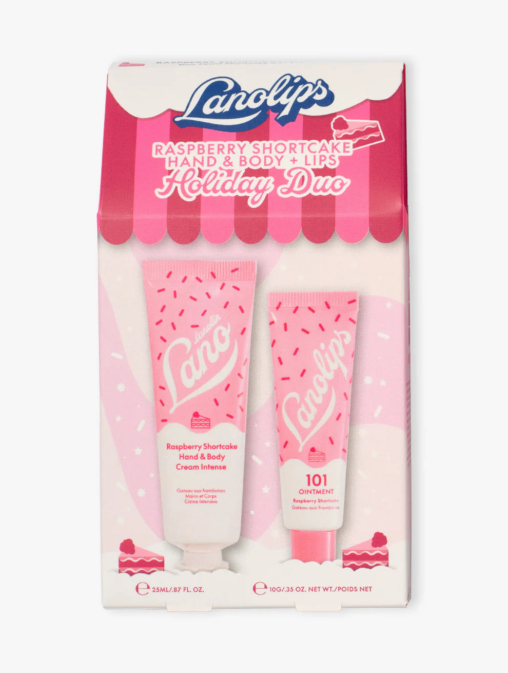 Lanolips Raspberry Shortcake Holiday Duo