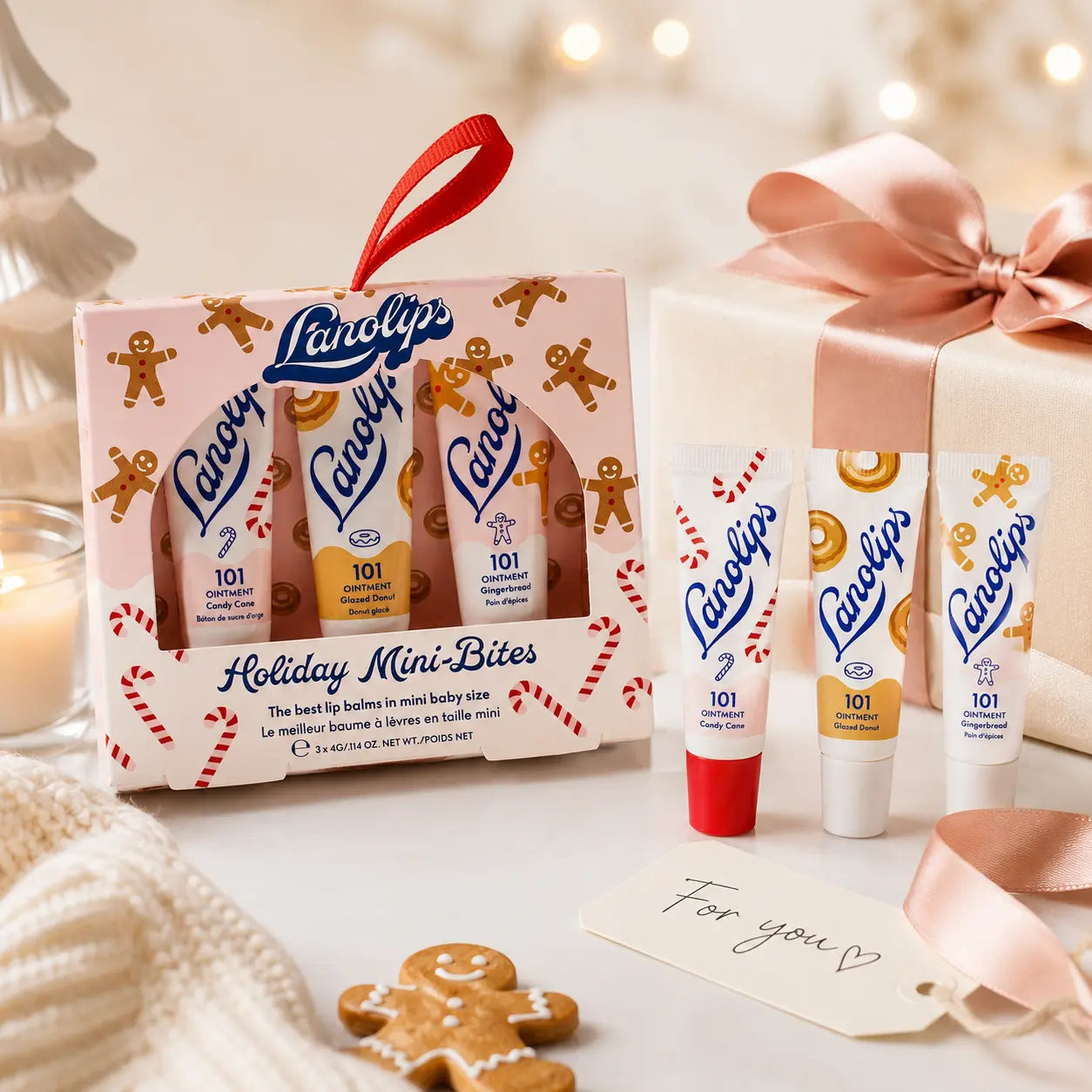 Lanolips Holiday Mini Bites Lip Balm Trio