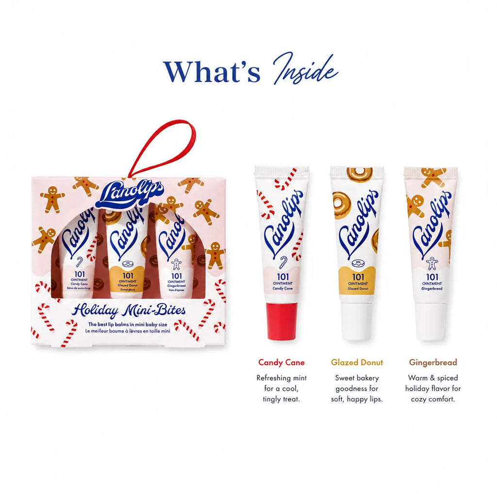 Lanolips Holiday Mini Bites Lip Balm Trio