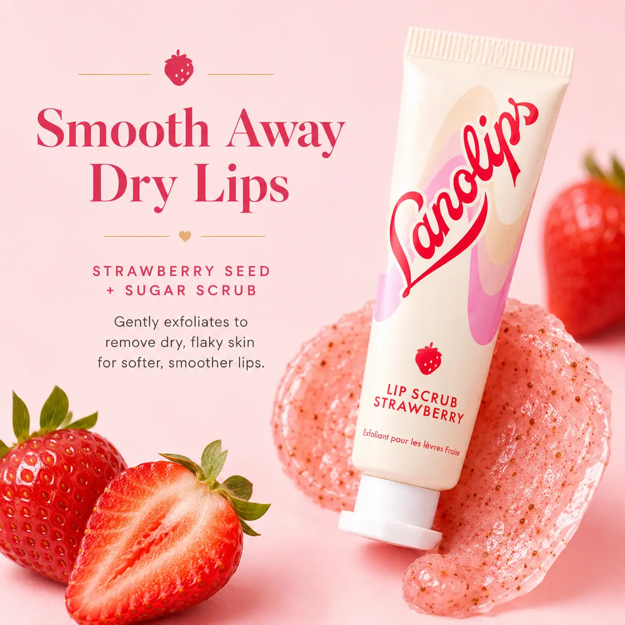 Lanolips Lip Rituals Scrub & Balm Strawberry