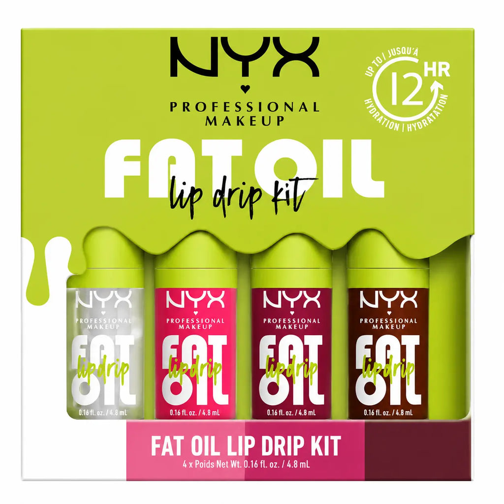 NYX Fat Oil Lip Drip Kit (Pack of 4)