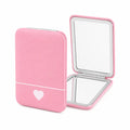 Pocket Mirror – Pink-line & Heart