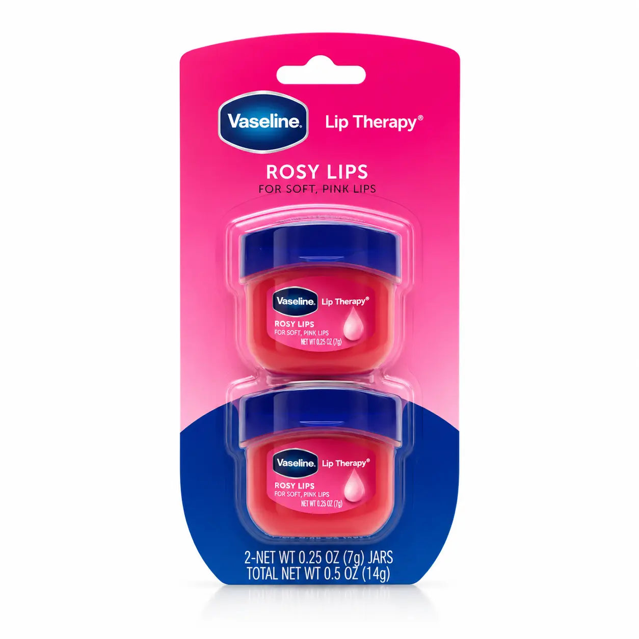 Vaseline Lip Therapy Rosy Lips Twin Pack
