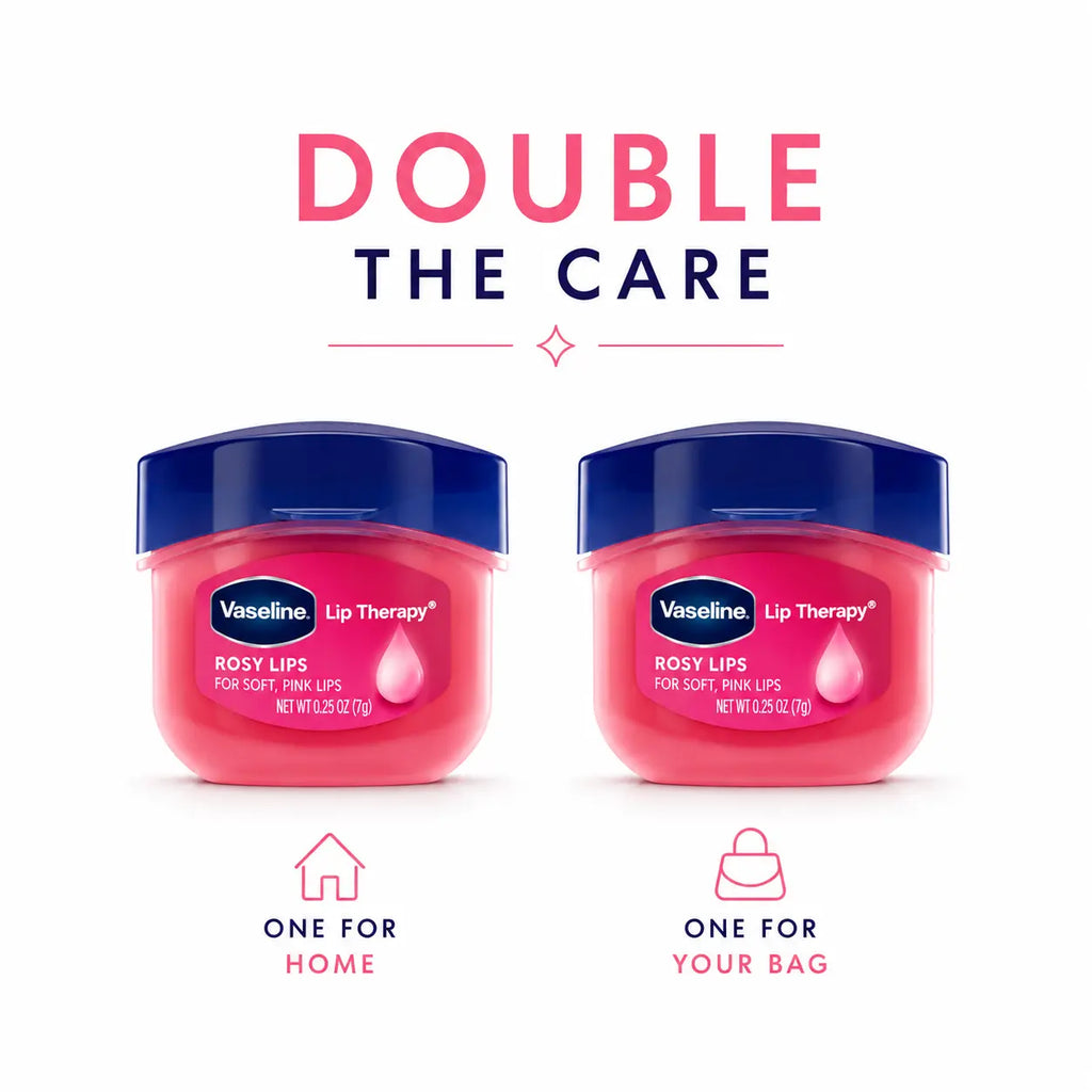 Vaseline Lip Therapy Rosy Lips Twin Pack