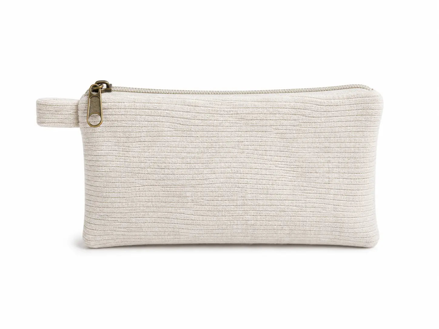 Lip Essentials Pouch - Plain White Cordurory