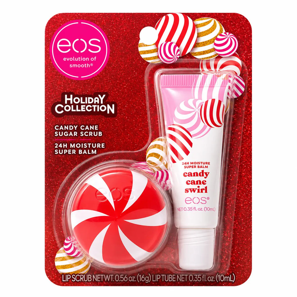 eos Candy Cane Swirl Lip Treatment Duo