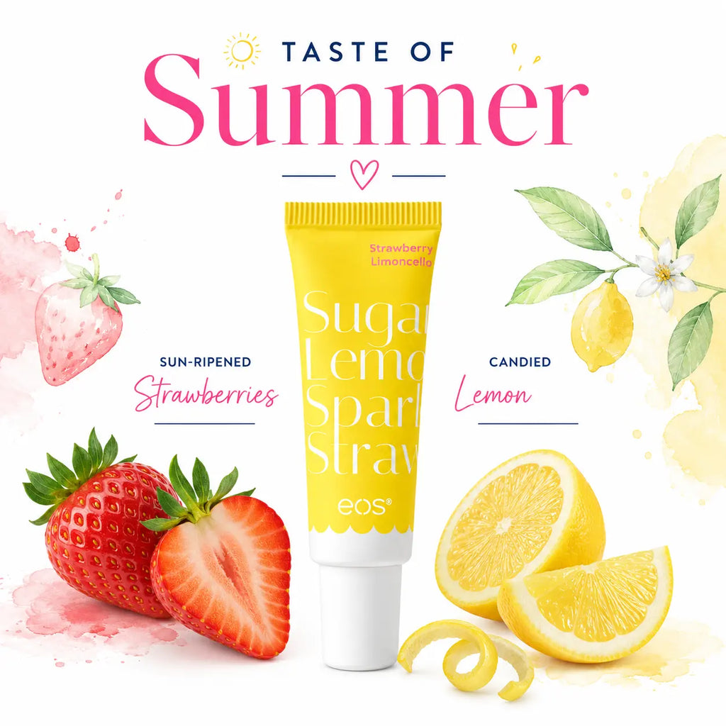 eos Limited Edition 24H Moisture Super Balm – Strawberry Limoncello