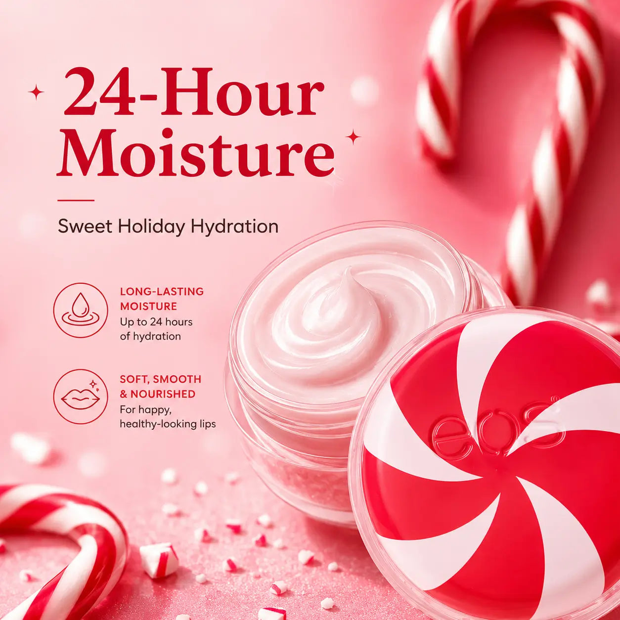 eos Candy Cane Swirl Lip Treatment Duo