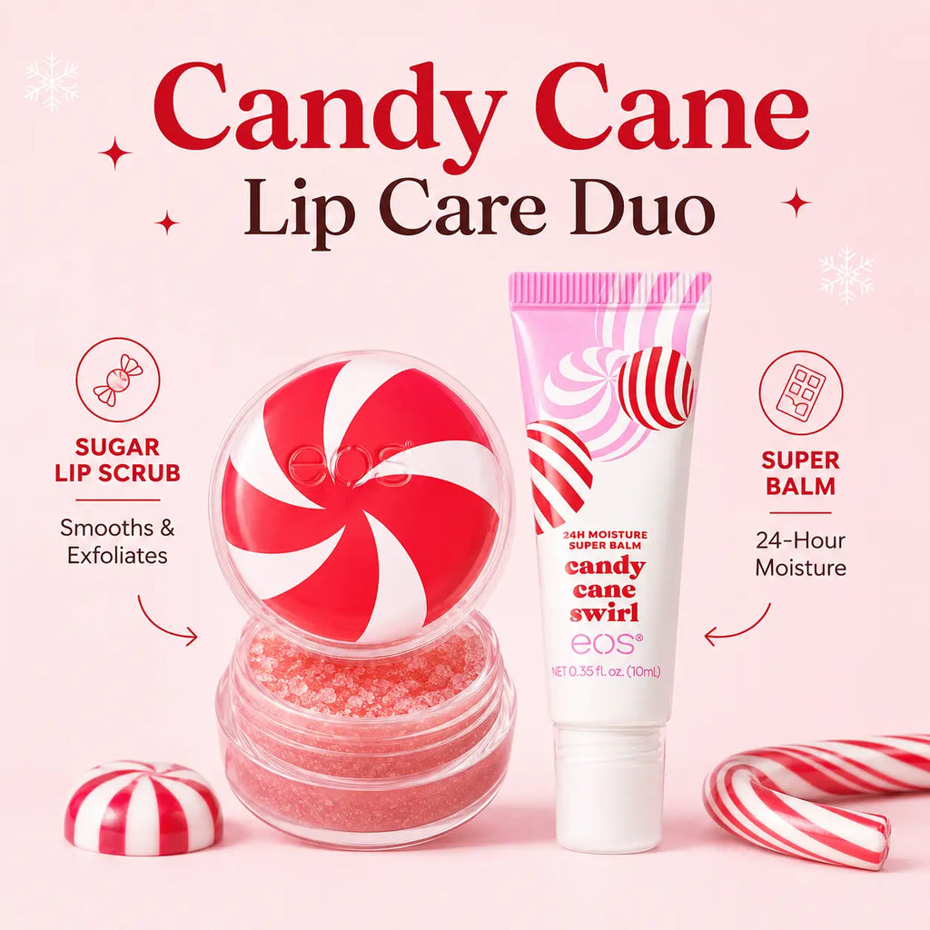 eos Candy Cane Swirl Lip Treatment Duo