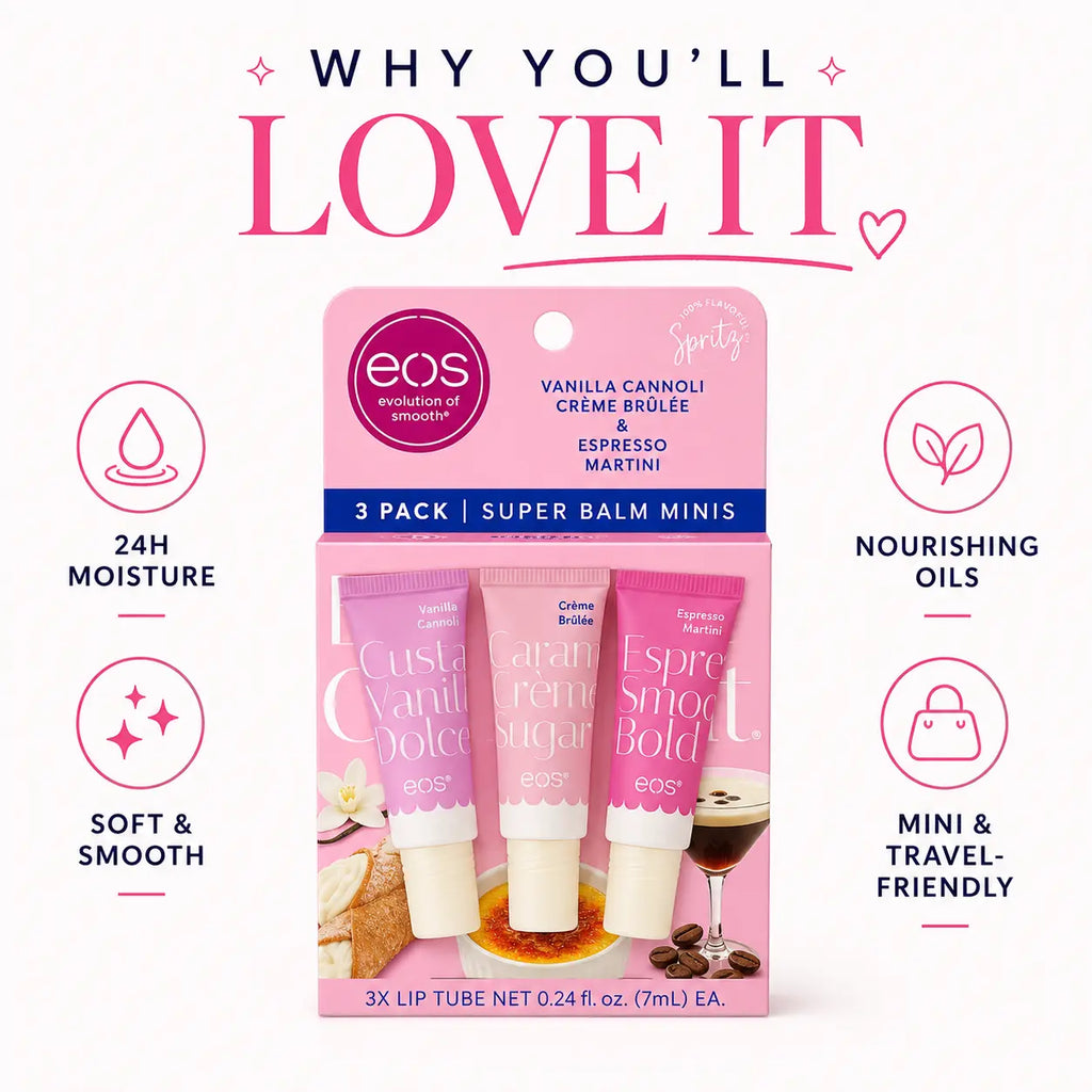 eos 24H Moisture Super Balm Minis (3-Pack)