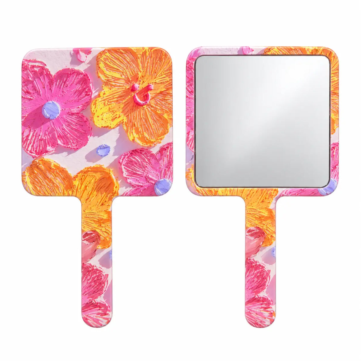 Lillies Square Mirror